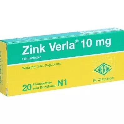 ZINK VERLA 10 mg film-coated tablets, 20 pcs