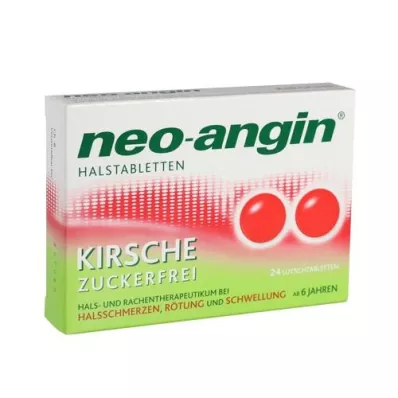 NEO-ANGIN Throat lozenges cherry, 24 pcs