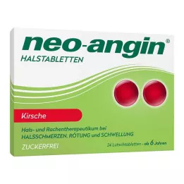NEO-ANGIN Throat lozenges cherry, 24 pcs