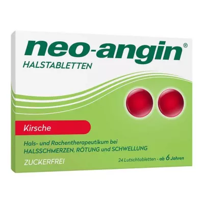 NEO-ANGIN Throat lozenges cherry, 24 pcs