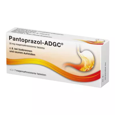 PANTOPRAZOL ADGC 20 mg enteric-coated tablets, 7 pcs PANTOPRAZOL ADGC 20 mg enteric-coated tablets, 7 pcs