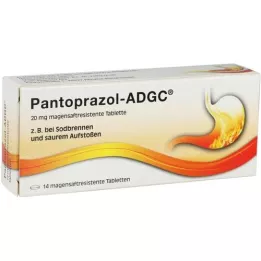 PANTOPRAZOL ADGC 20 mg enteric-coated tablets, 14 pcs