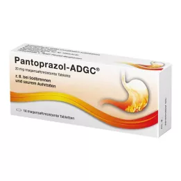 PANTOPRAZOL ADGC 20 mg enteric-coated tablets, 14 pcs