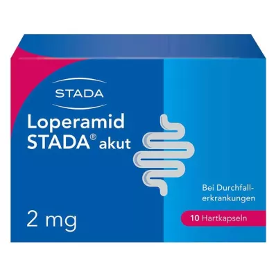Loperamide STADA® acute 2 mg hard capsules, 10 pcs Loperamide STADA® acute 2 mg hard capsules, 10 pcs