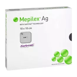 MEPILEX Ag foam dressing 10x10 cm sterile, 10 pcs