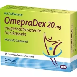 OMEPRADEX 20 mg enteric-coated hard capsules, 14 pcs