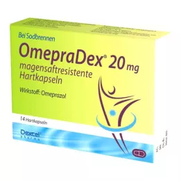 OMEPRADEX 20 mg enteric-coated hard capsules, 14 pcs