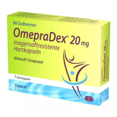 OMEPRADEX 20 mg enteric-coated hard capsules, 7 pcs