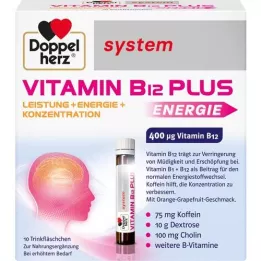 DOPPELHERZ Vitamin B12 Plus system Drinking Ampoules, 10X25 ml