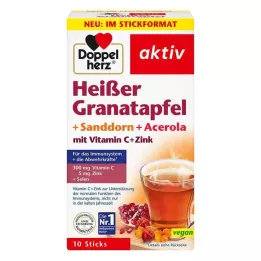 DOPPELHERZ hot pomegranate+sea buckthorn+acerola, 10 pcs