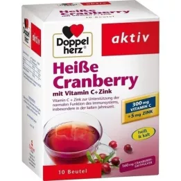 DOPPELHERZ hot cranberry w.vit.C+zinc granules, 10 pcs