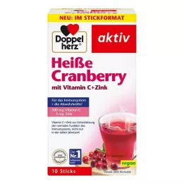 DOPPELHERZ hot cranberry w.vit.C+zinc granules, 10 pcs