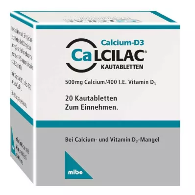 CALCILAC Chewable tablets, 20 pcs