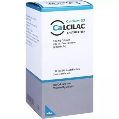 CALCILAC Chewable tablets, 180 pcs