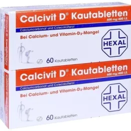 CALCIVIT D Chewable tablets, 120 pcs