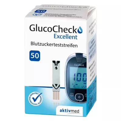 Gluco Check Excellent test strips, 50 pcs Gluco Check Excellent test strips, 50 pcs