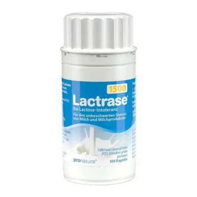 Lactrase 1,500 FCC capsules, 100 pieces Lactrase 1,500 FCC capsules, 100 pieces