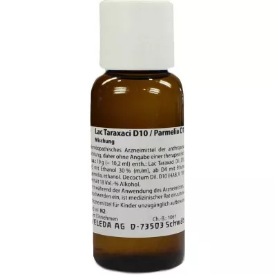 Lac Taraxaci D10 / Parmelia D10 aa Dilution, 100 ml Lac Taraxaci D10 / Parmelia D10 aa Dilution, 100 ml