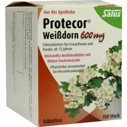PROTECOR Hawthorn 600 mg Film-Coated Tablets, 100 Capsules