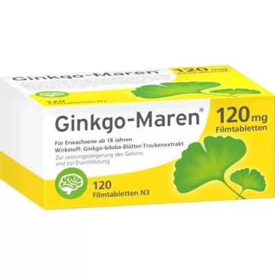 GINKGO-MAREN 120 mg film-coated tablets, 120 pcs