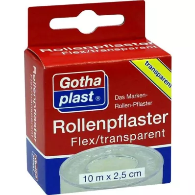 Gothaplast roll plaster Flex trp.2.5 cm x 10 m, 1 piece Gothaplast roll plaster Flex trp.2.5 cm x 10 m, 1 piece
