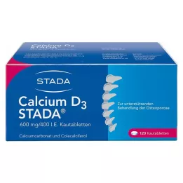 CALCIUM D3 STADA 600 mg/400 I.U. Chewable tablets, 120 pcs