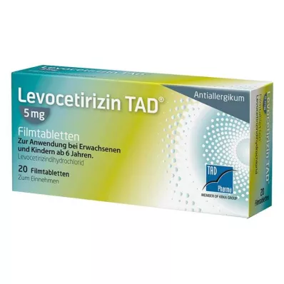 Levocetirizine TAD® 5 mg film-coated tablets, 20 pcs Levocetirizine TAD® 5 mg film-coated tablets, 20 pcs