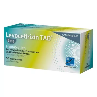 Levocetirizine TAD® 5 mg film-coated tablets, 50 pcs Levocetirizine TAD® 5 mg film-coated tablets, 50 pcs