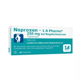 NAPROXEN-1A Pharma 250 mg for period pains, 20 pcs