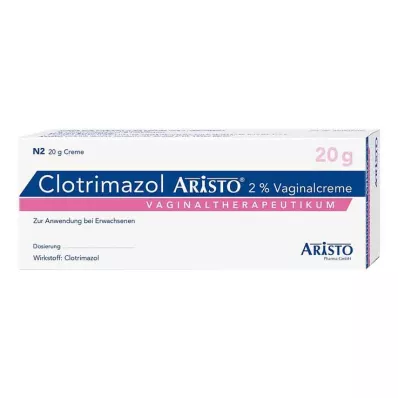 CLOTRIMAZOL ARISTO 2% vaginal cream + 3 applic., 20 g CLOTRIMAZOL ARISTO 2% vaginal cream + 3 applic., 20 g