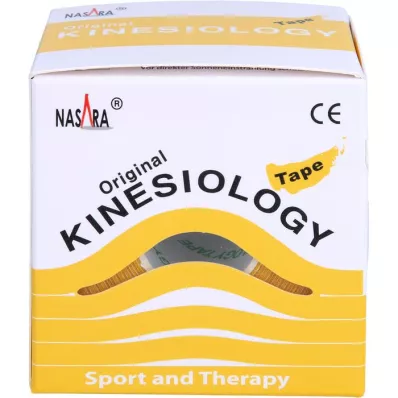 NASARA Kinesiology tape 5 cmx5 m yellow, 1 pc