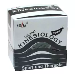 NASARA Kinesiology tape 5 cmx5 m black, 1 pc
