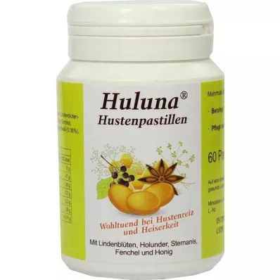 Huluna cough lozenges, 60 pcs