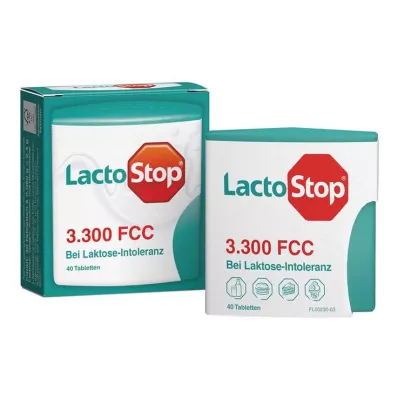 LACTOSTOP 3,300 FCC Tablets click dispenser, 40 pcs