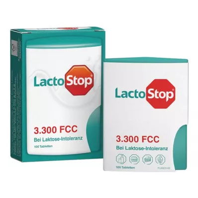 LACTOSTOP 3,300 FCC Tablets click dispenser, 100 pcs