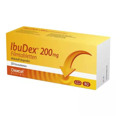 IBUDEX 200 mg film-coated tablets, 50 pcs IBUDEX 200 mg film-coated tablets, 50 pcs