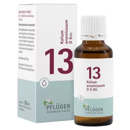 Biochemistry Pflueger 13 potassium arsenic.D 6 drops, 30 ml