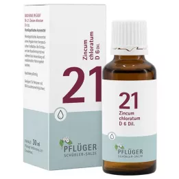 Biochemistry Pflueger 21 Zincum chloratum D 6 drops, 30 ml