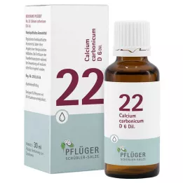 Biochemistry Pflueger 22 Calcium carbonicum D 6 drops, 30 ml