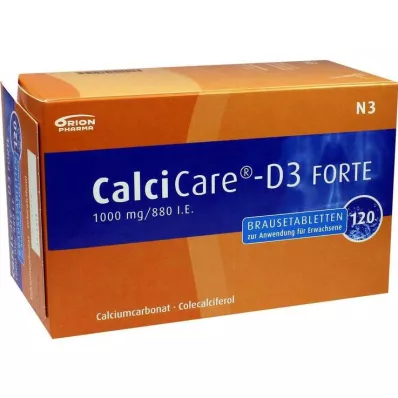 Calcicare D3 forte effervescent tablets, 120 pcs Calcicare D3 forte effervescent tablets, 120 pcs