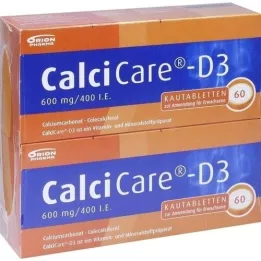 CALCICARE D3 chewable tablets, 120 pcs