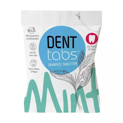 Denttabs toothpaste tablets stevia mint, 125 pcs Denttabs toothpaste tablets stevia mint, 125 pcs