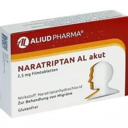 NARATRIPTAN AL acute 2.5 mg film-coated tablets, 2 pcs