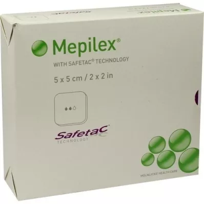 MEPILEX 5x5 cm foam dressing, 5 pcs