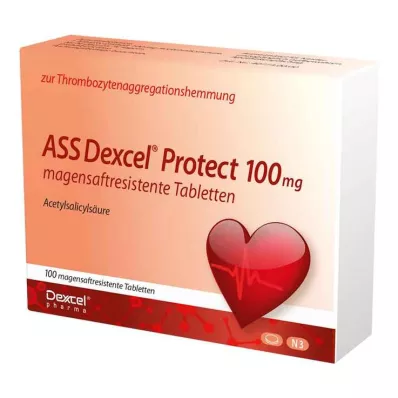 ASS Dexcel Protect 100 mg enteric-coated tablets, 100 pcs
