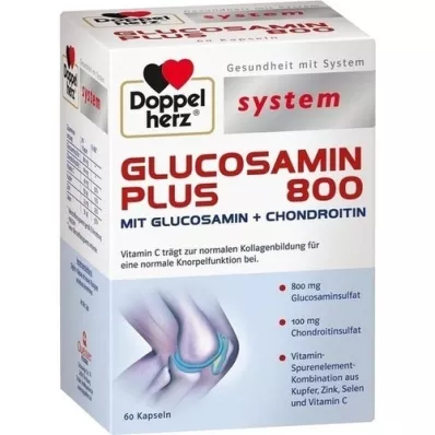 DOPPELHERZ Glucosamine Plus 800 system capsules, 60 pcs