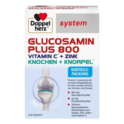 DOPPELHERZ Glucosamine Plus 800 system Capsules, 120 Capsules DOPPELHERZ Glucosamine Plus 800 system Capsules, 120 Capsules