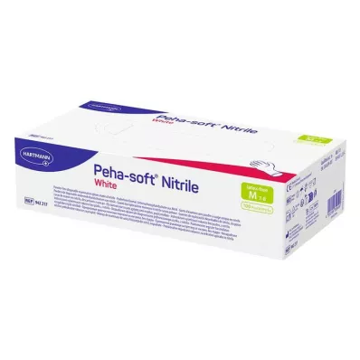 Peha Soft nitrile white examination gloves powder-free non-sterile M, 100 pieces Peha Soft nitrile white examination gloves powder-free non-sterile M, 100 pieces