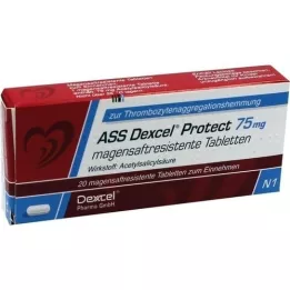 ASS Dexcel Protect 75 mg enteric-coated tablets, 20 pcs