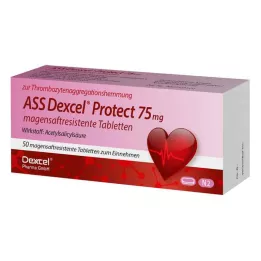 ASS Dexcel Protect 75 mg enteric-coated tablets, 50 pcs
